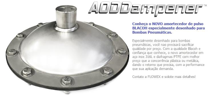 Amortecedores BLACOH para bombas pneumáticas é na FLOWEX - www.flowex.com.br