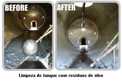 Limpeza de tanque de óleo é com a FLOWEX - www.FLOWEX.com.br