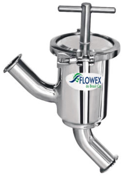 Filtro Y INOX Sanitario FLOWEX - www.FLOWEX.com.br