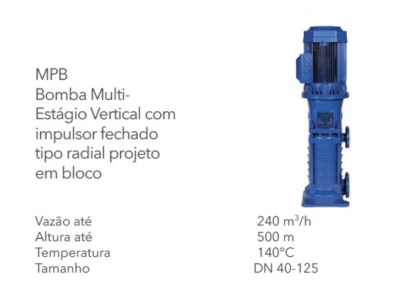 Bomba Multi Estagio MPB Lowara é na FLOWEX - www.FLOWEX.com.br