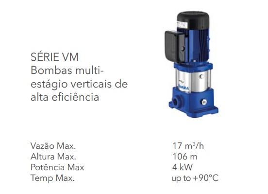 Bomba Multi Estagio VM Lowara é na FLOWEX - www.FLOWEX.com.br